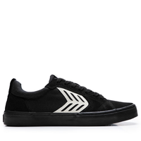 Tênis Cariuma Catiba Pro Low All Black Suede And Canvas Ivory Logo