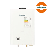 Aquecedor a Gás GLP Mecânico Rinnai, MO7BP, 7 Litros, Exaustão Natural
