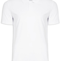 Polo Masculina Manga Curta - Branco