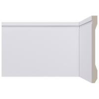 Rodapé de Poliestireno Santa Luzia 21664 Branco, 15 x 240 x 1,3 cm