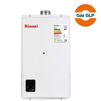 Aquecedor de Água Gás GLP Rinnai E27FEH, 27 Litros, Exaustão Forçada