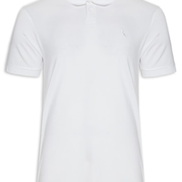 Polo Masculina Pima Piquet - Branco
