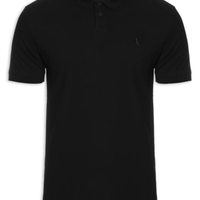 Polo Masculina Pima Piquet - Preto