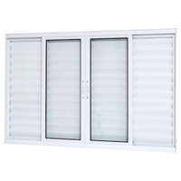 Janela de Alumínio Ramassol Brize Veneziana 31122, Branco, 150 x 100 cm