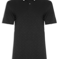 Polo Masculina Piquet de Malha Texturizada Regular fit - Preto