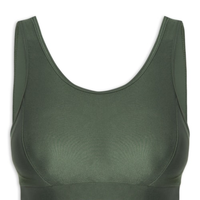 Top Alça Reta Liso - Verde