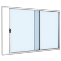Janela de Correr Vitrô de Alumínio Ramassol Slim Modular 41128, Branco, 100 x 100 cm
