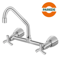 Misturador de Parede Docol Primor para Cozinha, Duplo Comando, Cromado