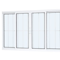 Janela de Correr Vitrô de Alumínio Ramassol Brize com Grade 41176, Branco, 200 x 100 cm