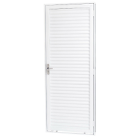 Kit Porta de Aço Laminada Ramassol Unic Sol, Abertura à Esquerda, Branca, 215 x 83 cm