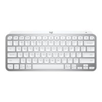 Teclado Logitech MX Keys Mini Bluetooth S/Fio Cinza Claro