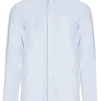 Camisa Masculina Oxford - Azul