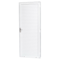 Kit Porta Porta de Aço Laminada Ramassol Unic Sol, Abertura a Direta, Branca, 215 x 73 cm