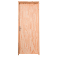 Kit Porta de Madeira Pinus Grantok M14 Interna, Abertura à Direita 213x86 cm