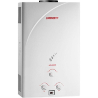Aquecedor de Água Gás GLP Lorenzetti LZ 2000, 19 Litros, Exaustão Natural