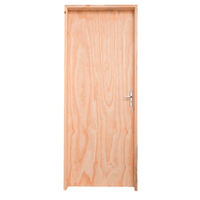Kit Porta de Madeira Pinus Grantok M14 Interna, Abertura à Esquerda 213x66 cm