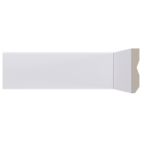 Rodapé de Poliestireno Santa Luzia 21657 Branco, 7 x 240 x 1,3 cm