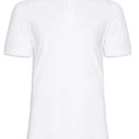Polo Masculina Piquet Sem Friso - Branco