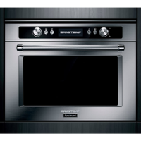 Forno De Embutir Elétrico A Vapor Brastemp Gourmand 34 Litros Inox Com Cozimento A Baixa Temperatura E Meat Control Outlet - Bod45ar_Out 220V
