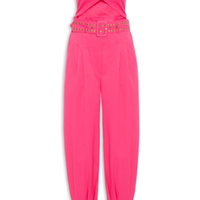 Macacão Feminino Jumpsuit Sarja Silvia Nko - Rosa