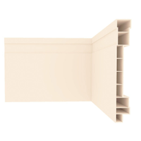 Rodapé de PVC Plasbil Nobre Creme, 10 x 240 x1,5 cm