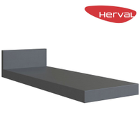 Tampo para Balcão Toalheiro MDF Herval Uno, Grafite 18,5 cm