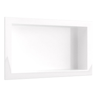 Nicho de Embutir São João, Marmorite Branco, 50 cm