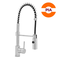 Torneira de Pia Gourmet Modaza Nobile Monocomando para Cozinha com Ducha, Cromada