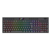 Teclado Mecânico Redragon Horus Pro Switch Brown RGB S/Fio Preto
