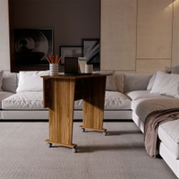 Escrivaninha Tecno Mobili, Nogal, 80 cm