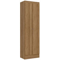 Sapateira e Armário Multiuso 2 Portas THB Space Almendra, 55 cm