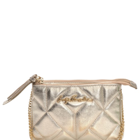 Bolsa Feminina Metal Leather - Dourado