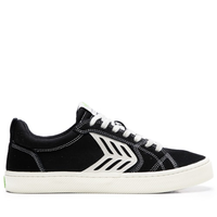 Tênis Unissex Catiba Pro Skate Suede and Canvas Contrast Thread Ivory - Preto