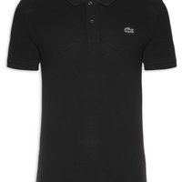 Polo Masculina Slim Fit Em Petit Piquet - Preto