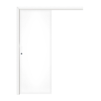Kit Porta de Correr Interna Pinhal 15 a 20 cm, Branco Acabado, 213 x 75 cm