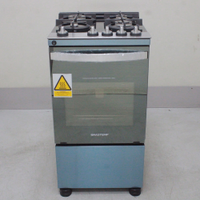 Fogão Brastemp 4 Bocas Inox Com Mesa De Vidro, Dupla Chama E Grill Elétrico - Bfo4vbrns3_Wbom_Cc6470970 110V