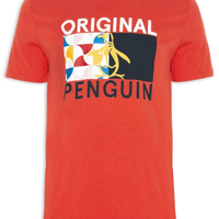 Camiseta Masculina Half - Vermelho