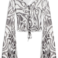 Blusa Feminina Tule Estampa Love Core - Branco