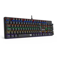 Teclado Mecânico Redragon Valheim Switch Blue Rainbow C/Fio Preto