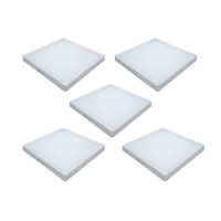 Kit 5 Painéis Plafon LED de Sobrepor 29,4 cm Modaza Quadrado 24W, Branco 6500K