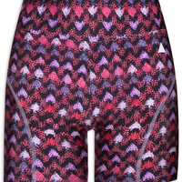 Shorts Feminino Estampado Landscape - Roxo
