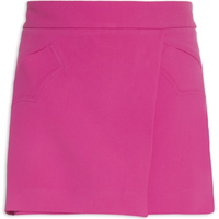 Short Saia Crepe Voar Cris - Rosa