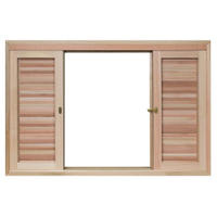 Janela de Madeira Eucalipto Rondosul Veneziana EWK362 , 200 x 120 cm