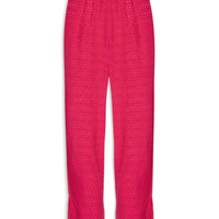Calça Feminina Cigarrete Losangos - Rosa