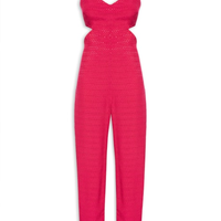 Macacão Feminino Losangos - Rosa