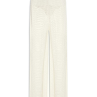 Calça Feminina Tricot Mesh - Off White