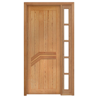 Kit Porta de Madeira Angelim Rondosul P13 Externa, Abertura à Esquerda 213x119 cm