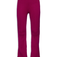 Calça Feminina Tricot Boot Canelada - Rosa