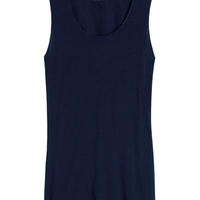 Blusa De Alças Largas Em Modal Cashmere Ultralight - Azul