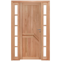 Kit Porta de Madeira Eucalipto Rondosul P13 Externa, Abertura à Esquerda 213x144 cm